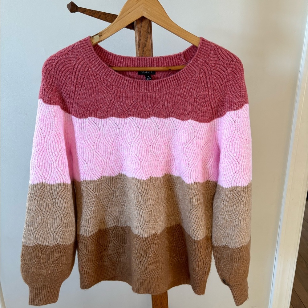 Talbots Multicolor Striped Sweater